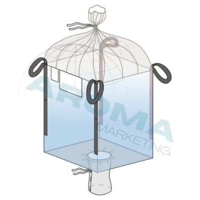 Big Bag 90x90x120 Incarcare FUSTA si Descarcare TUB